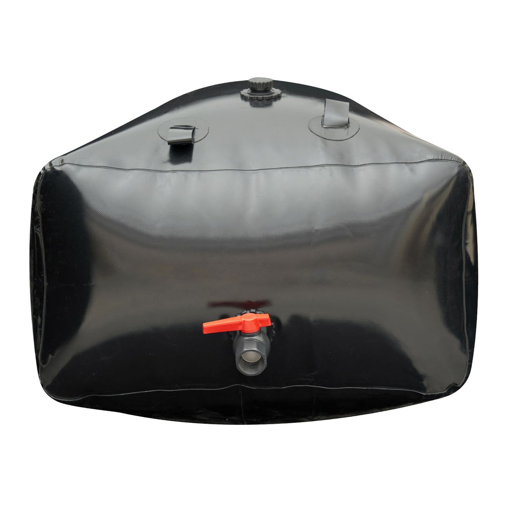 Portable Water Storage Bladder 264 Gal PVC Collapsible Water Tank Black