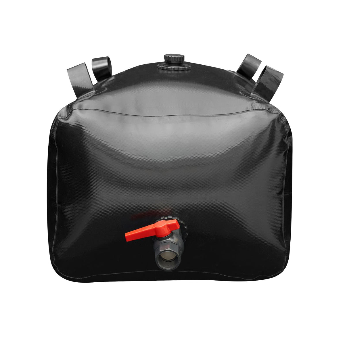 Portable Water Storage Bladder 29.9 Gal PVC Collapsible Water Tank Black