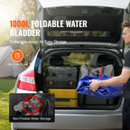 Portable Water Storage Bladder 264 Gal 1000D PVC Collapsible Water Tank