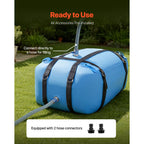 Water Storage Bladder, 132L Large Capacity TPU Soft Water Bag, Portable & Collapsible Water Storage Containers, Leakproof & Wear-Resistant RV Waters Tank for Camping Irrigation Outdoor Use
