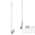 Boat Trailer Guide, 1219.2mm Adjustable Design Trailer Guide Poles, 2PCS High-Hardness Steel Trailer Guide-Ons, Trailer Guides with PVC Pipes, for Ski Boat, Fishing Boat or Sailboat Trailer
