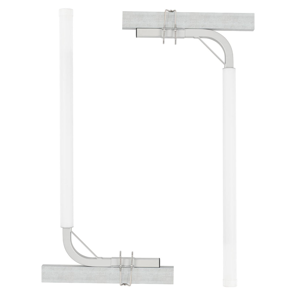 Boat Trailer Guide, 1219.2mm Adjustable Design Trailer Guide Poles, 2PCS High-Hardness Steel Trailer Guide-Ons, Trailer Guides with PVC Pipes, for Ski Boat, Fishing Boat or Sailboat Trailer
