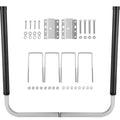 Boat Trailer Guide-ons, 40\", 2PCS Rustproof Galvanized Steel Trailer Guide ons, Trailer Guides with Black PVC Pipes, Mounting Parts Included, for Ski Boat, Fishing Boat or Sailboat Trailer