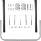 Boat Trailer Guide-ons, 40\", 2PCS Rustproof Galvanized Steel Trailer Guide ons, Trailer Guides with Black PVC Pipes, Mounting Parts Included, for Ski Boat, Fishing Boat or Sailboat Trailer