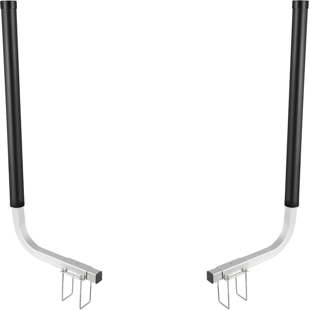 Boat Trailer Guide-ons, 40\", 2PCS Rustproof Galvanized Steel Trailer Guide ons, Trailer Guides with Black PVC Pipes, Mounting Parts Included, for Ski Boat, Fishing Boat or Sailboat Trailer