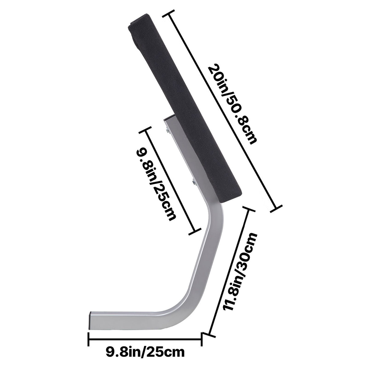 Boat Trailer Guide on, 24\", One Pair Trailer Pontoon Bunk Board Guide-ons, Steel Trailer Guides, Complete Mounting Accessories Included, for Ski Boat, Fishing Boat or Sailboat Trailer