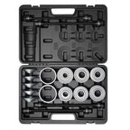 Pull and Press Sleeve Kit, 36 PCS, Steel Bush Removal Insertion Sleeve Tools with Carrying Case, Compatible with LCV and HGV Engines, for Removing and Installing Bushings, Bearings, and Seals