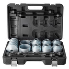 Pull and Press Sleeve Kit, 36 PCS, Steel Bush Removal Insertion Sleeve Tools with Carrying Case, Compatible with LCV and HGV Engines, for Removing and Installing Bushings, Bearings, and Seals