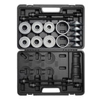 Pull and Press Sleeve Kit, 36 PCS, Steel Bush Removal Insertion Sleeve Tools with Carrying Case, Compatible with LCV and HGV Engines, for Removing and Installing Bushings, Bearings, and Seals