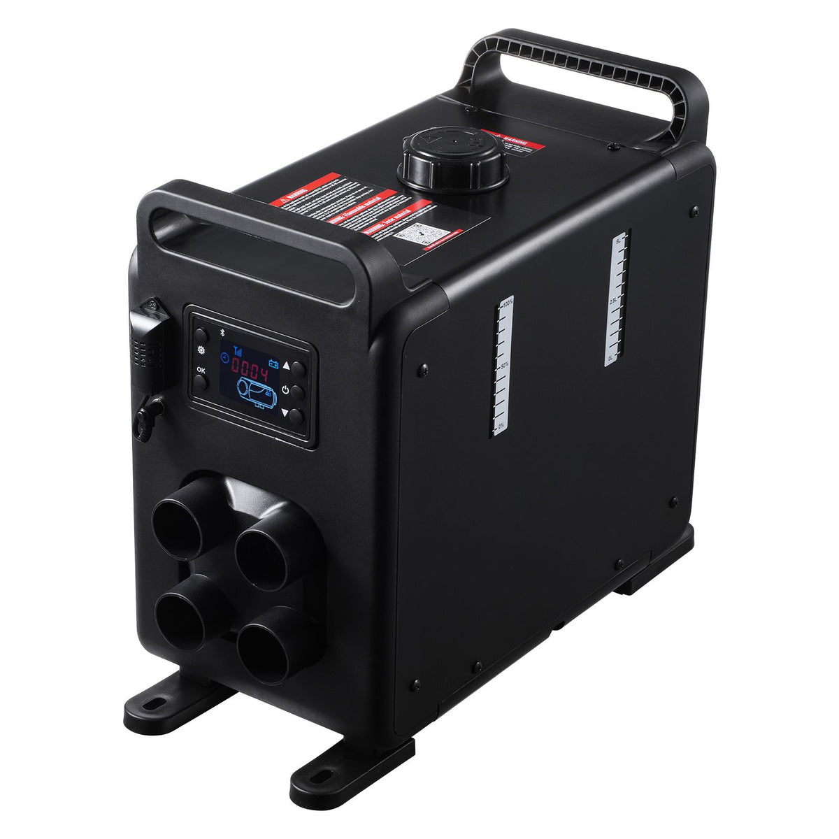 8KW Diesel Heater, 12V/24V All in One Diesel Air Heater, Bluetooth APP Control, Remote Control and Display Screen, CO Alarm, Fast Heating Vertical Portable Diesel Heater for Vehicles, Garage