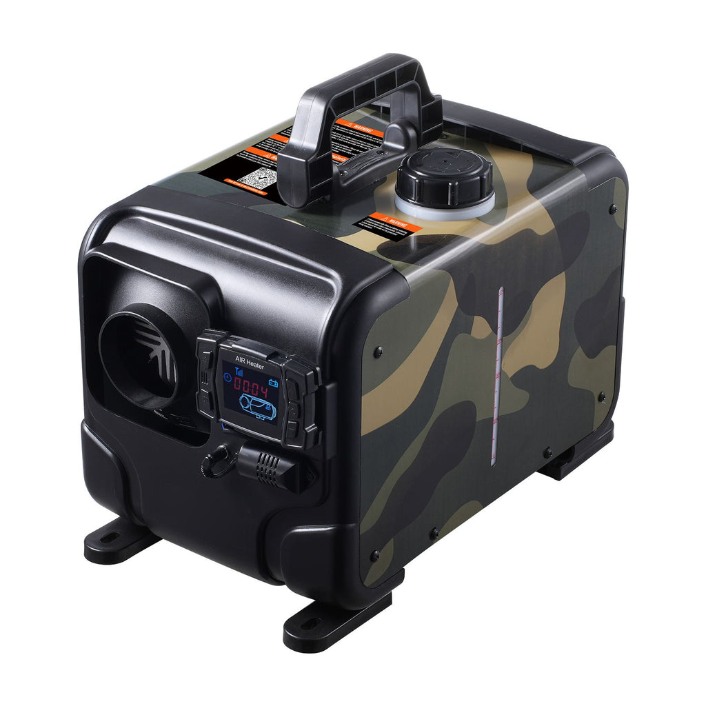 8KW Diesel Heater, 12V/24V All in One Diesel Air Heater, Bluetooth APP Control, Remote Control and Display Screen, CO Alarm, Fast Heating Horizontal Portable Diesel Heater for Vehicles, Garage