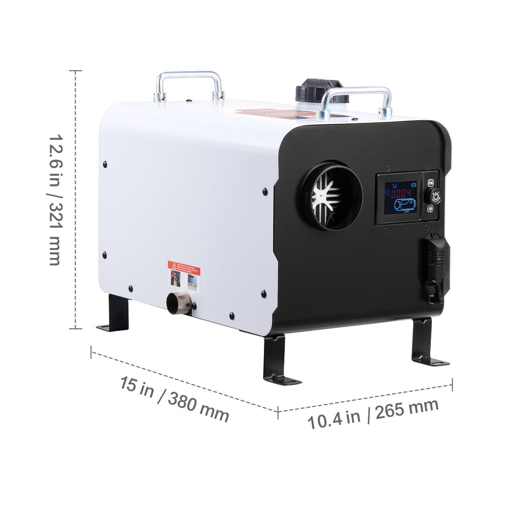 8KW Diesel Heater, 12V/24V All in One Diesel Air Heater, with Bluetooth APP Control, Remote Control and Display Screen, CO Alarm, Fast Heating Portable Diesel Heater for Vehicles and Outdoors