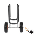 Kayak Cart, 68.0 kg Load Capacity, Stand Up Paddle Board Trolley with 25.4 cm Solid Rubber Tires & Kickstands, Paddle Board Carrier with Ratchet Strap for Paddleboard & Surfboard Transport
