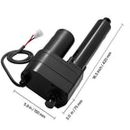 12V Linear Actuator, 150mm Stroke Ultra Heavy-Duty 9000N Linear Motion Actuator, IP65-Rated 5mm/s with Mounting Brackets for Industrial Machinery Vessels, Heavy Lifting Systems