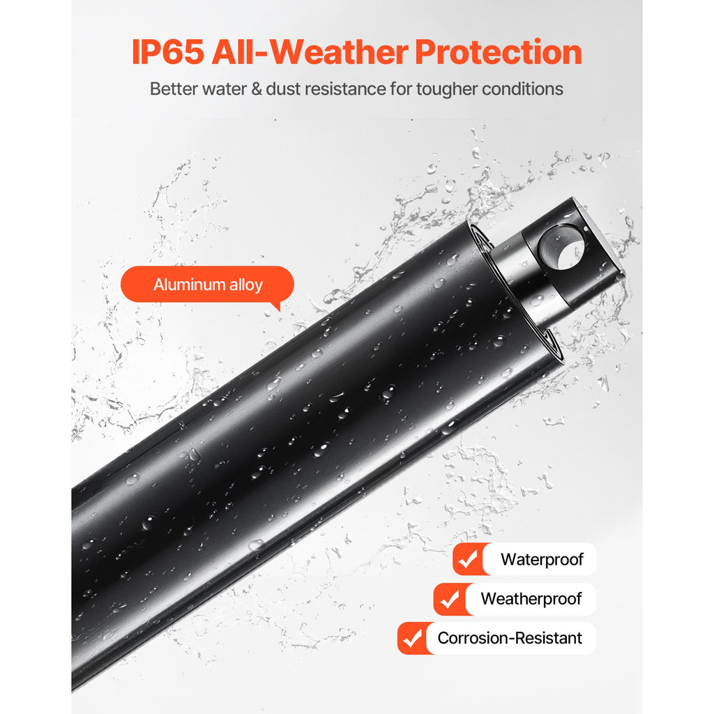 12V Linear Actuator, 200mm Stroke Ultra Heavy-Duty 9000N Linear Motion Actuator, IP65-Rated 5mm/s with Mounting Brackets for Industrial Machinery Vessels, Heavy Lifting Systems