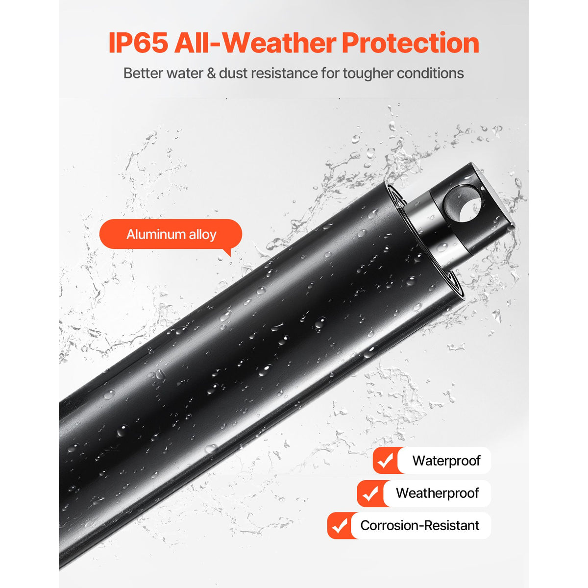 12V Linear Actuator, 200mm Stroke Ultra Heavy-Duty 9000N Linear Motion Actuator, IP65-Rated 5mm/s with Mounting Brackets for Industrial Machinery Vessels, Heavy Lifting Systems