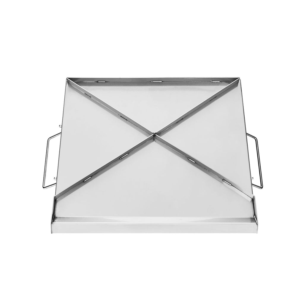 Stainless Steel Griddle, 18x16 inch Universal Flat Top Rectangular Plate, Gas Grill Griddle for BBQ Grill, Teppanyaki, Portable Family Cookware with Handle, for Camping Tailgating Party