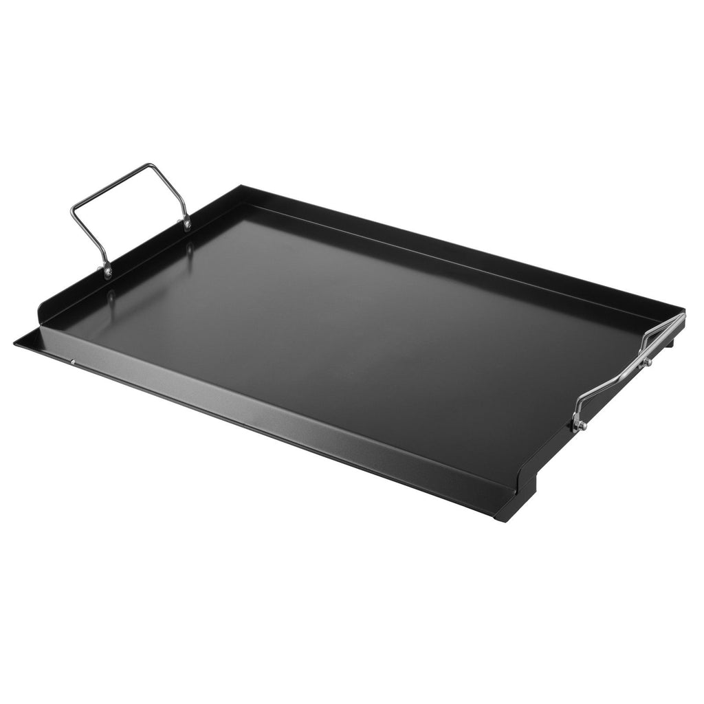 Carbon Steel Griddle, 24x16 inch Universal Flat Top Rectangular Plate, Gas Grill Griddle for BBQ Grill, Teppanyaki, Portable Family Cookware with Handle, for Camping Tailgating Party