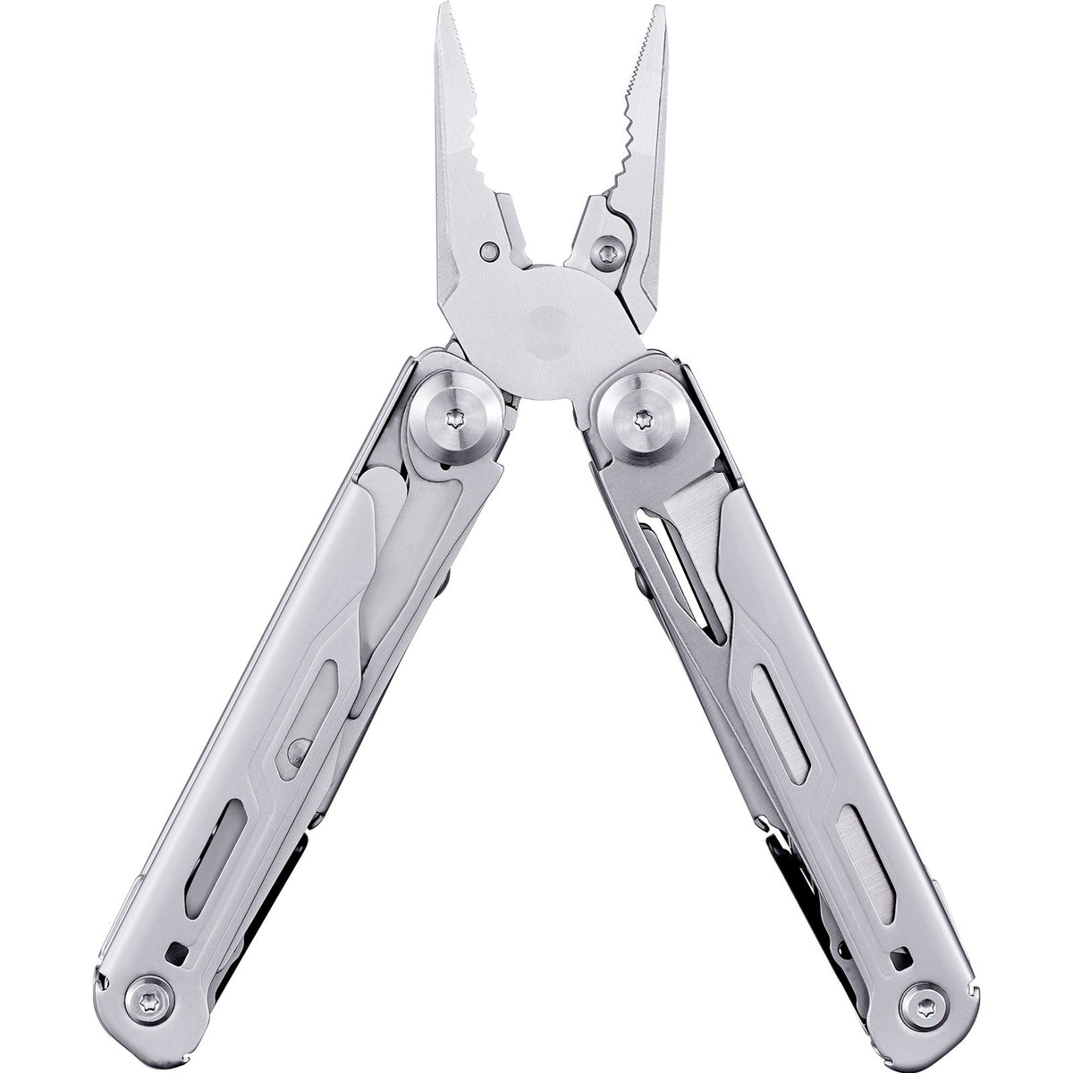 16-In-1 Multitool Pliers, Multi Tool Pliers, Cutters, Knife, Scissors, Ruler, Screwdrivers, Wood Saw, Can Bottle Opener, with Safety Locking and Sheath, for Survival, Camping, Hunting and Hiking