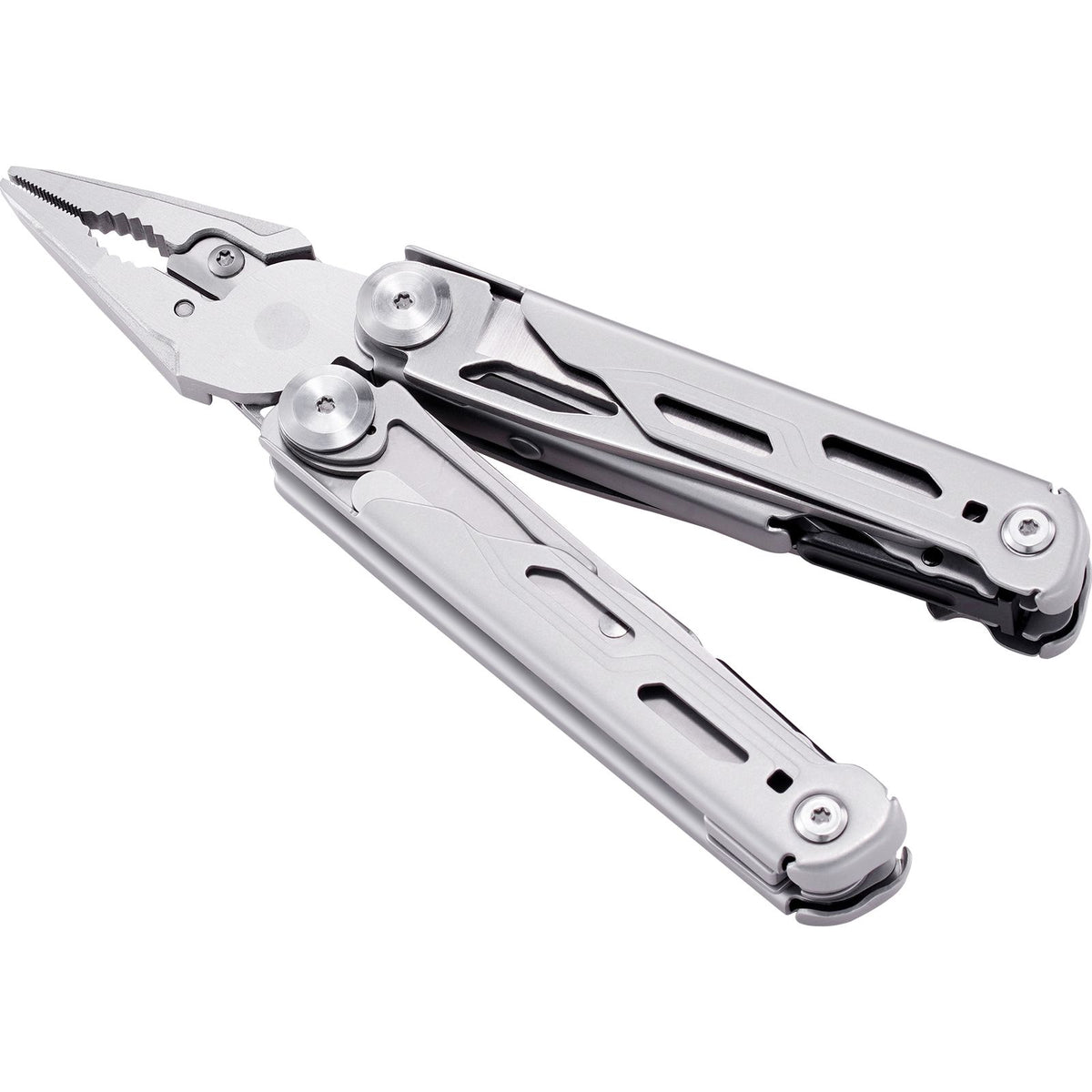 16-In-1 Multitool Pliers, Multi Tool Pliers, Cutters, Knife, Scissors, Ruler, Screwdrivers, Wood Saw, Can Bottle Opener, with Safety Locking and Sheath, for Survival, Camping, Hunting and Hiking