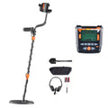 Metal Detector for Adults, 254 mm, Professional High Accuracy Gold Detector, IP68 Waterproof Search Coil with Display, Headphones, 5 Modes, Adjustable Length, for Detecting Gold Treasure Hunting