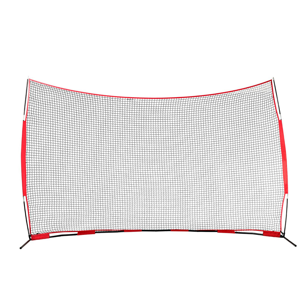 Barricade Backstop Net, 16x10 ft Ball Sports Barrier Netting, Portable Practice Equipment with Carry Bag, Protection Screen for Baseball Softball Lacrosse Soccer Hockey Training, for Backyard