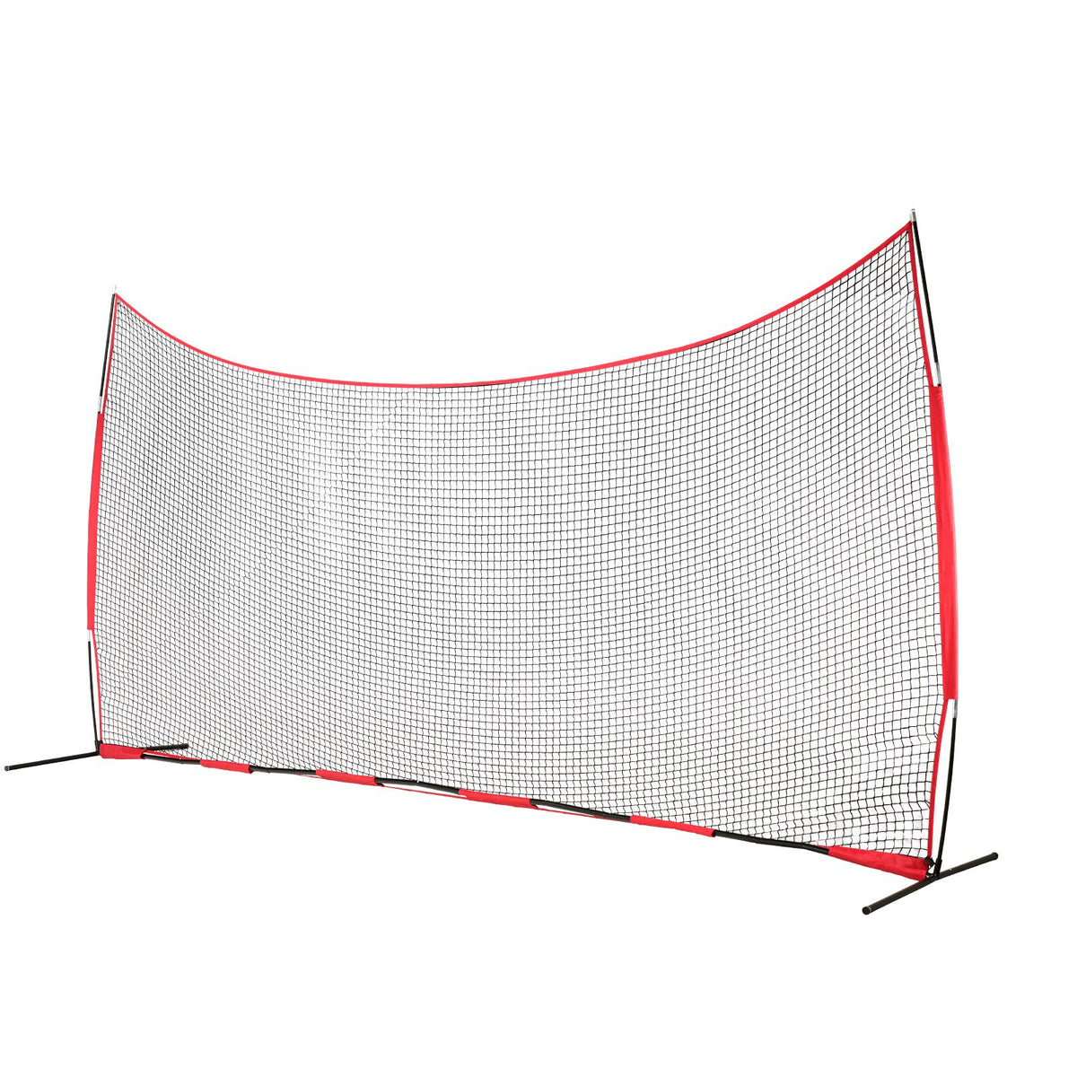 Barricade Backstop Net, 20x10 ft Ball Sports Barrier Netting, Portable Practice Equipment with Carry Bag, Protection Screen for Baseball Softball Lacrosse Soccer Hockey Training, for Backyard