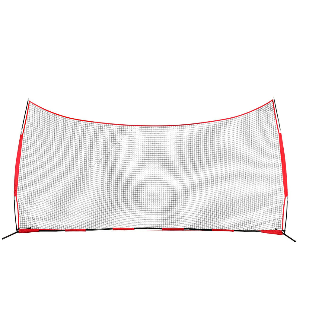 Barricade Backstop Net, 20x10 ft Ball Sports Barrier Netting, Portable Practice Equipment with Carry Bag, Protection Screen for Baseball Softball Lacrosse Soccer Hockey Training, for Backyard