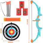 Kids Bow and Arrow Set LED Light Up Outdoor Archery Kit Children 10 Arrows