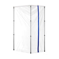 Dust Barrier Poles, 10 Ft Barrier Poles, Dust Barrier System with 4 Telescoping Poles, Magnetic Zipper, Carry Bag and 32.8x13.12 Ft Plastic Film, for Interior Decoration, Painting
