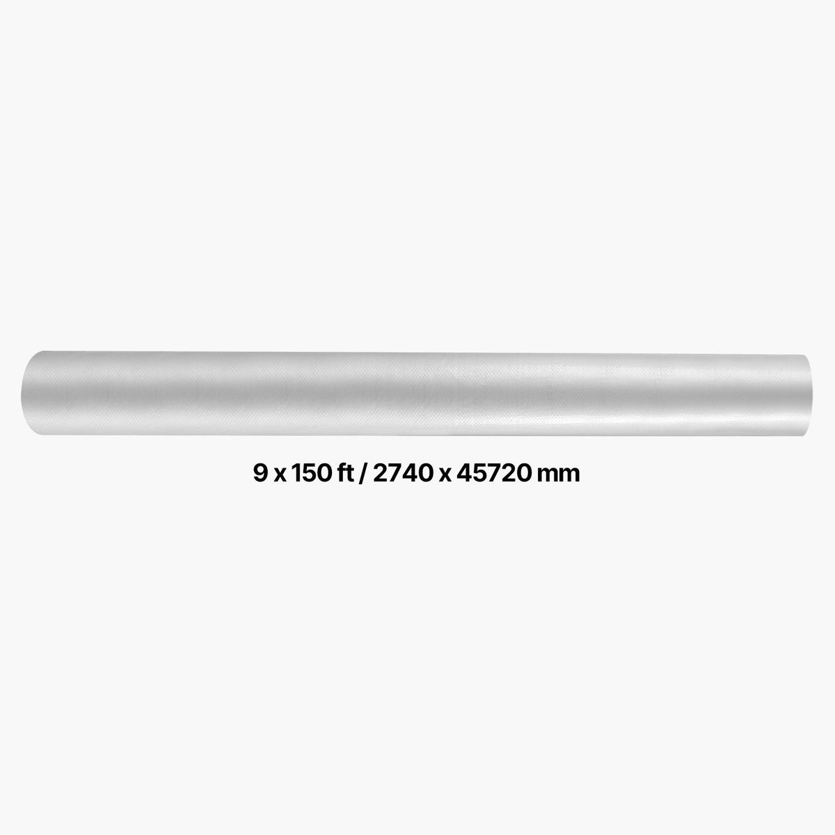 House Wrap, 2.74 x 45.7 mm, 0.13 mm Thick Vapor Barrier, Heavy Duty Plastic Sheeting for Tear-resistant, Drop Cloth Vapor Barrier Covering for Residential & Commercial Construction, White