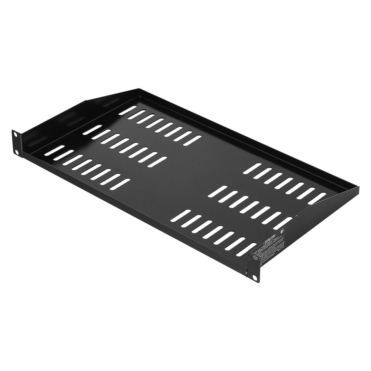 1U Server Rack Shelf, 4 PCS, 22.68 kg Max Load-Bearing Vented Cantilever, Wall Mount or Rack Mount Shelf with Tray, 254 mm Depth, Good Air Circulation for Cabinet Computer Network Equipment