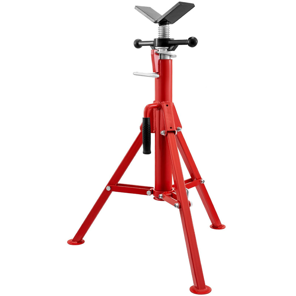 Pipe Jack Stand V-Head Foldable Legs 2500LB Max. Height 52"