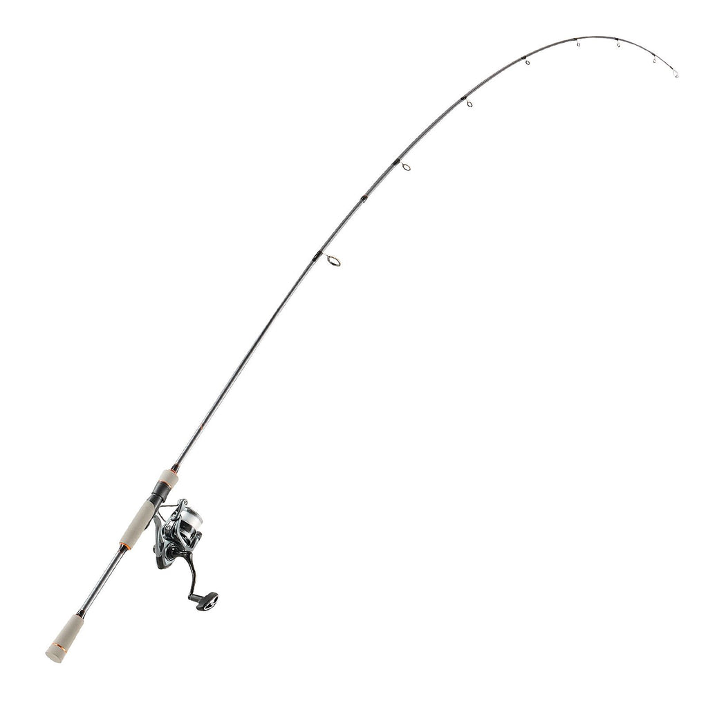 Rod and Fishing Reel Combo, IM6 Fiberglass & Carbon Fiber Spinning Rod and Reel Combo, Bass Fishing Pole with 2m Two-Piece Rods, 6+1 Ball Bearings, Stainless Steel Guides with Ceramic Rings