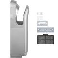 Jet Hand Dryer Blade Hand Dryer Automatic High Speed for Washroom Silver