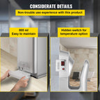 Jet Hand Dryer Blade Hand Dryer Automatic High Speed for Washroom Silver