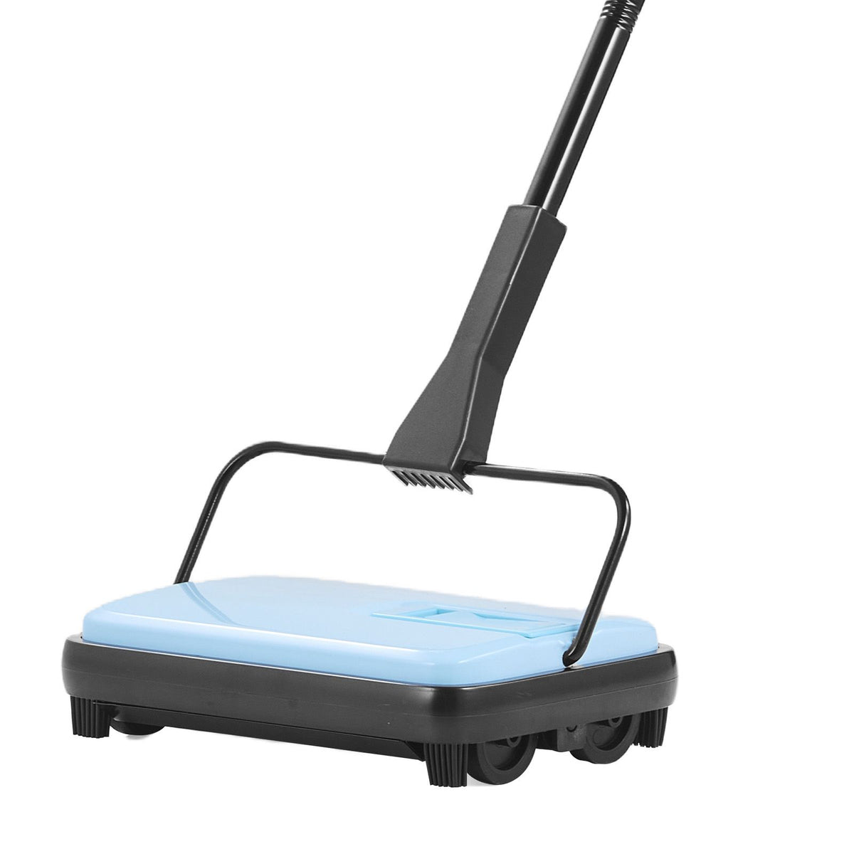 Carpet Sweeper Manual, Floor Sweeper with 300 ml Dustbin Capacity Easy to Empty, 17 cm Cleaning Width for Home Office Carpets Pet Hair Dust, Blue