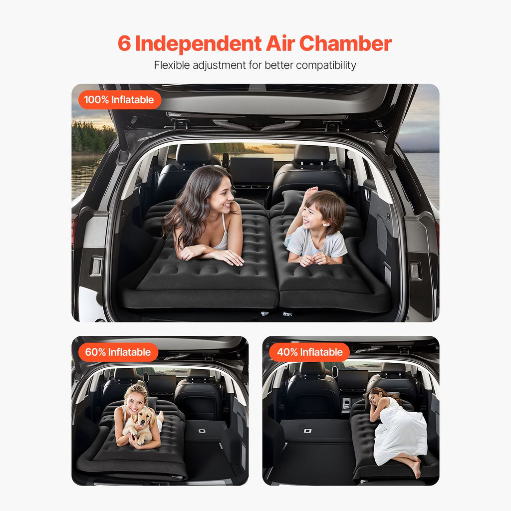 Car Air Mattress Inflatable Car Camping Travel Sleeping Bed SUV MPV Sedan