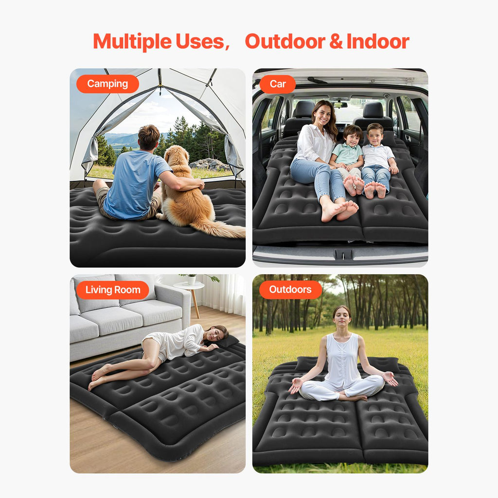 Car Air Mattress Inflatable Car Camping Travel Sleeping Bed SUV MPV Sedan