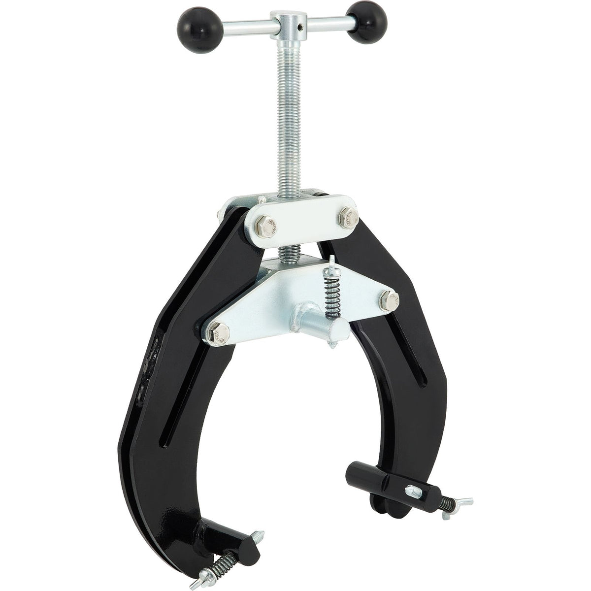 Pipe Clamp, 2 to 6 in, High Strength Ultra Clamp with Quick Acting Screws, Steel Pipe Alignment Tool with Lightweight Design, Black