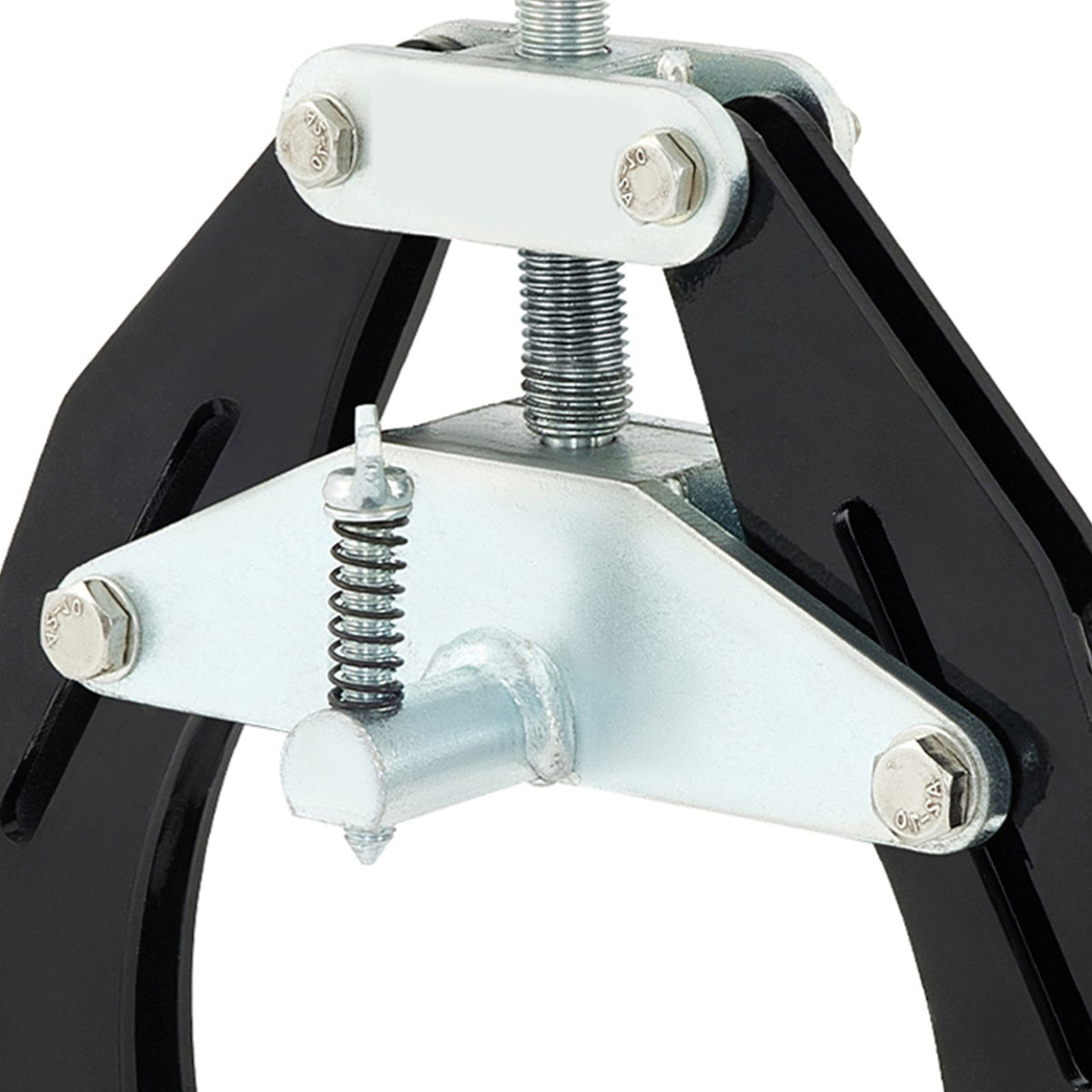 Pipe Clamp, 2 to 6 in, High Strength Ultra Clamp with Quick Acting Screws, Steel Pipe Alignment Tool with Lightweight Design, Black