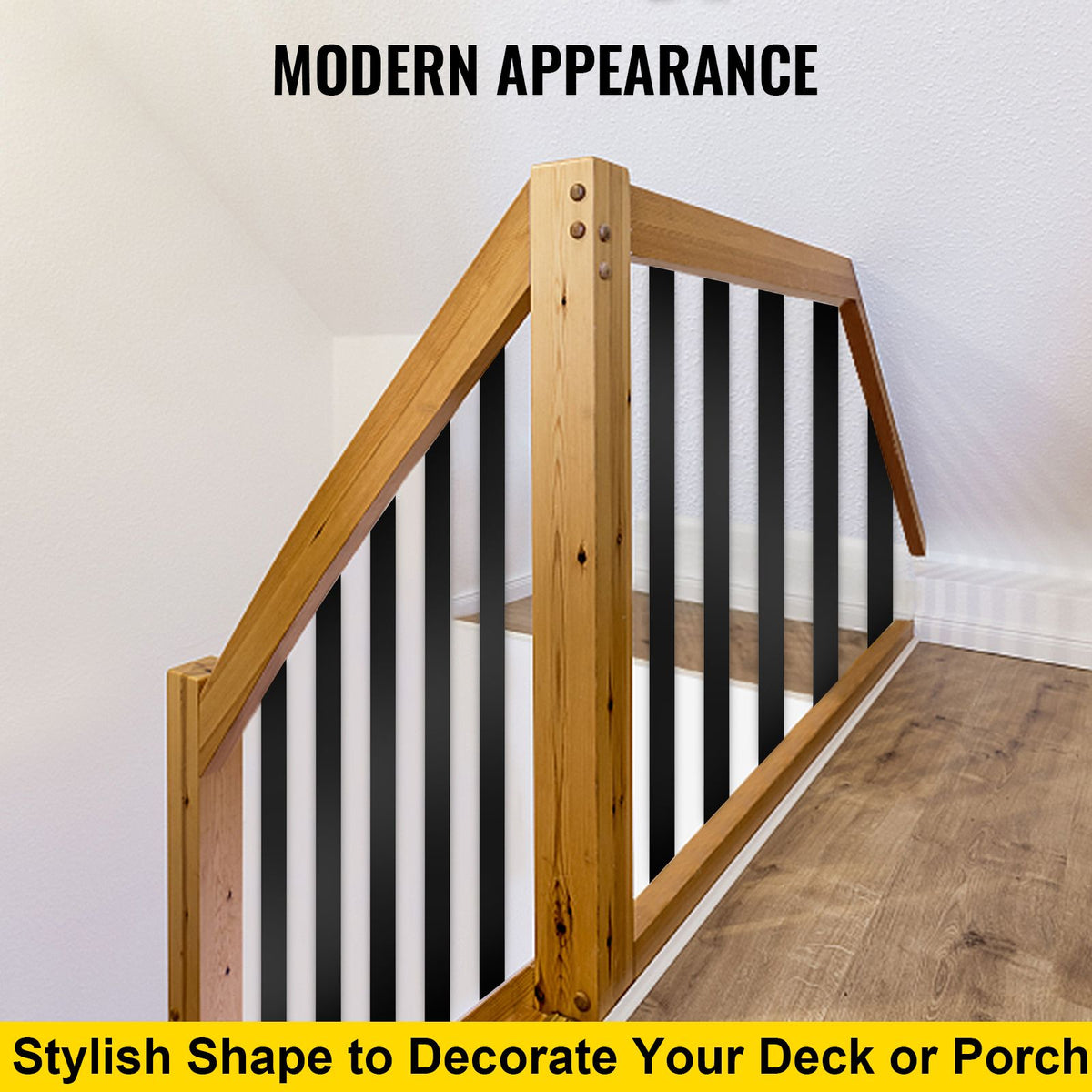 Deck Balusters, 16 Pack Metal Deck Spindles, 29.5\"x1\" Staircase Baluster with Screws, Aluminum Alloy Deck Railing for Wood and Composite Deck, Stylish Baluster for Outdoor Stair Deck Porch