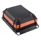 Roof Rack Basket, 1300 x 910 x 105 mm, Universal Rooftop Cargo Carrier with 44.1 x 34.3 x 10.2 in Cargo Bag, Net, Ratchet Straps, 90.7 kg Max Load Capacity Car Top Luggage Holder, for SUV Car