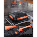 Roof Rack Basket, 1625 x 990 x 105 mm, Universal Rooftop Cargo Carrier with 1120 x 870 x 260 mm Cargo Bag, Net, Ratchet Straps, 113.4 kg Max Load Capacity Car Top Luggage Holder, for SUV Car