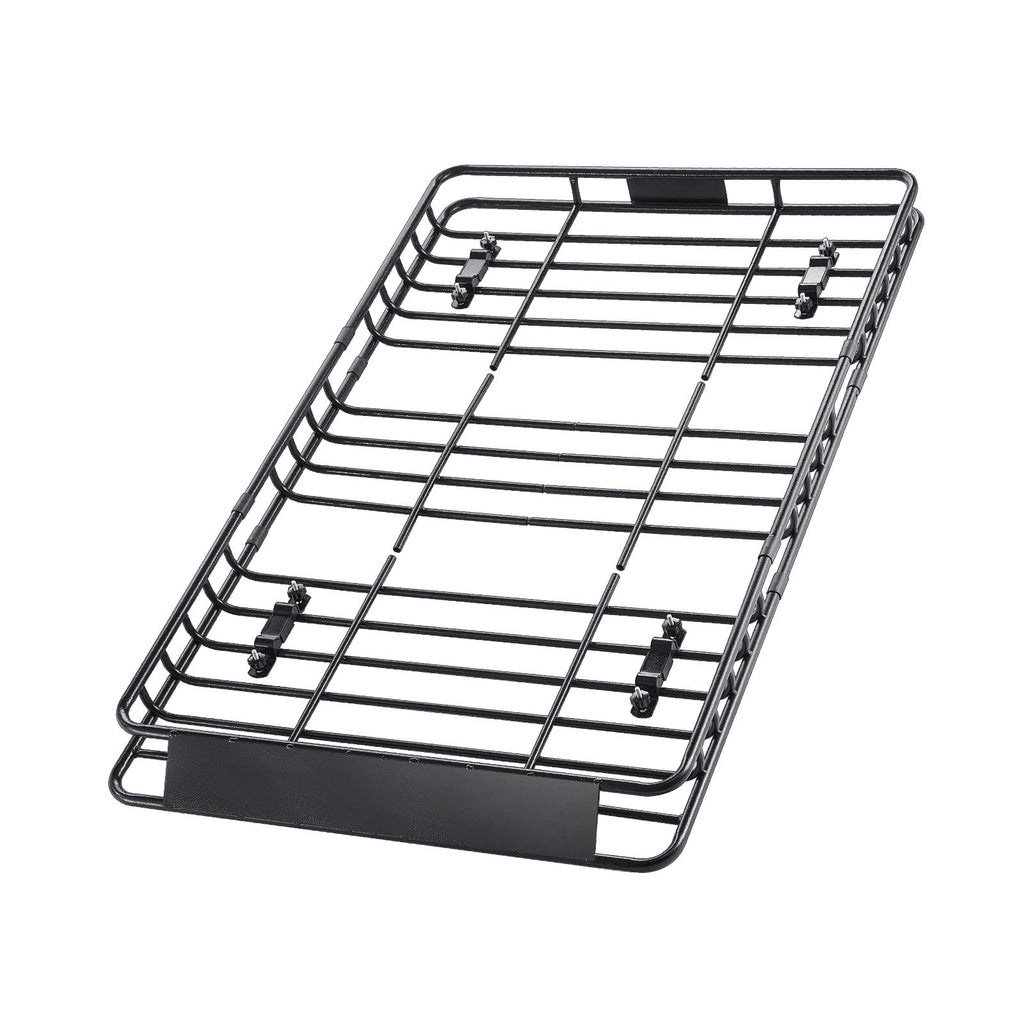 Roof Rack Basket, 1625 x 990 x 105 mm, Universal Rooftop Cargo Carrier with 1120 x 870 x 260 mm Cargo Bag, Net, Ratchet Straps, 113.4 kg Max Load Capacity Car Top Luggage Holder, for SUV Car