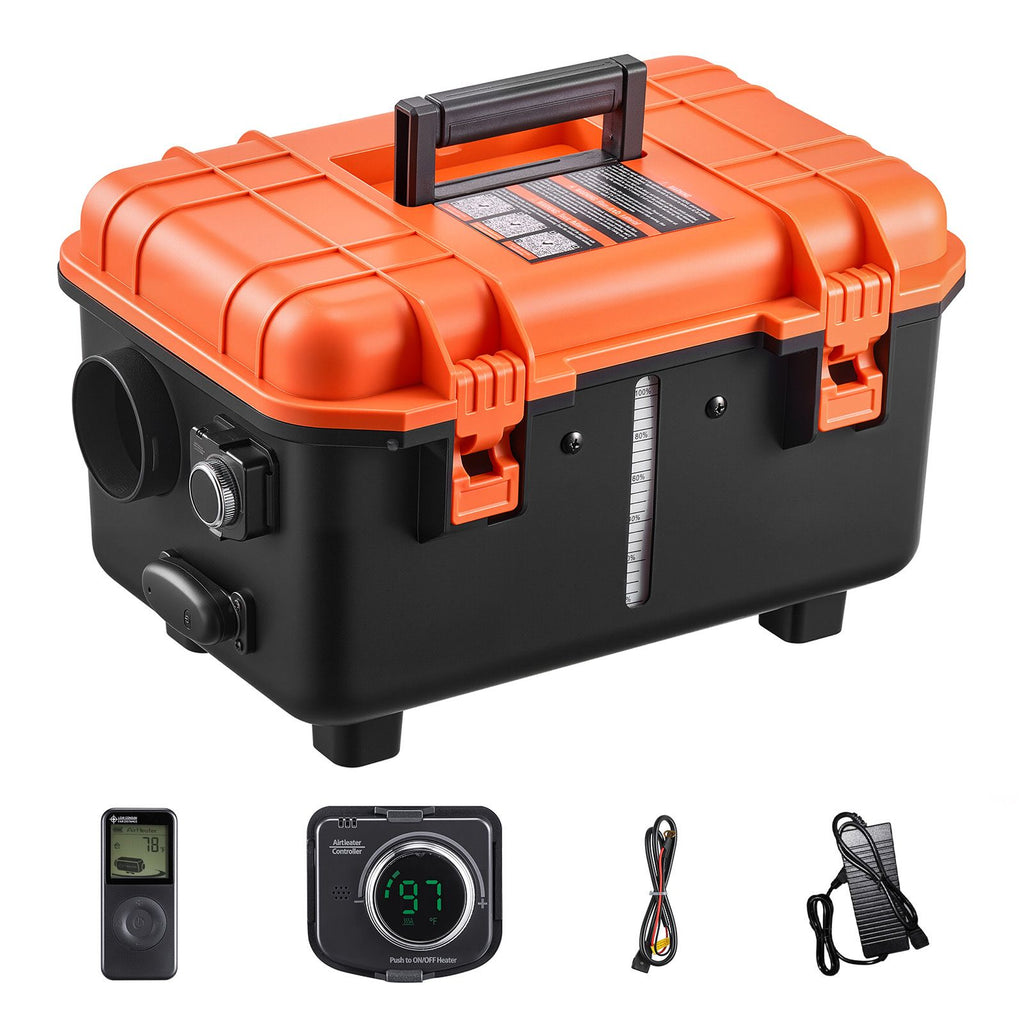 Diesel Heater, 8KW, DC 12V/24V, All in One Portable Diesel Air Heater with Remote Control and LCD Screen, Fast Heating Low Noise, 4 L Fuel Tank for Trucks, Vans, RVs, Campers, and Garages