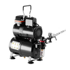 Airbrush Kit Air Brush Kit 1/6 HP Air Compressor Tank 1 Airbrush 3 Tips