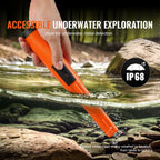Metal Detector Pinpointer, IP68 Fully Waterproof Handheld Pin Pointer Wand, 11.4 cm Detection Depth, 3 Modes, Professional Treasure Hunting Probe with Holster and 9V Battery, for Adults and Kids