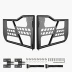 Jeep Tube Doors, 2-Door, Hunting Style Jeep Tubular Door with Heavy-Duty Hinges & OE Latch, Jeep Doors with Rubber Pads & Toughened Steel Tube, Fit for 2007-2018 Jeep Wrangler JK