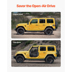 Jeep Tube Doors, 2-Door, Hunting Style Jeep Tubular Door with Heavy-Duty Hinges & OE Latch, Jeep Doors with Rubber Pads & Toughened Steel Tube, Fit for 2007-2018 Jeep Wrangler JK
